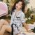 Ice silk spring and summer short-sleeved shorts set instagram style cute mickey pajamas casual home service hair