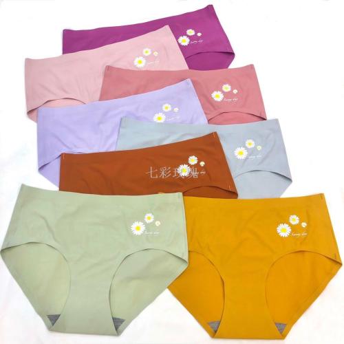little daisy ice silk seamless crotch ultra-thin breathable women‘s briefs factory direct sales