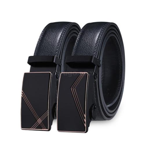 Factory Direct Sales Men‘s Leather Belt Automatic Buckle Business Korean Version All-Match Youth Belt Trendy New Product