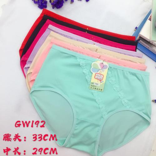 foreign trade underwear women‘s underwear lace stitching briefs solid color mummy pants factory direct sales