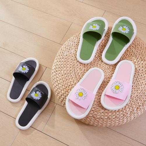 new internet celebrity small daisy flower children‘s home outdoor non-slip children‘s slippers wholesale support stall