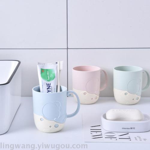 cute cartoon monkey wukong cup creative printing plastic cup fashion durable mouthwash cup home cup