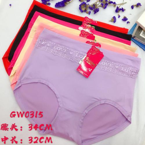 Foreign Trade Underwear Women‘s Briefs Lace Stitching Solid Color High Waist Mummy Pants Factory Direct Sales