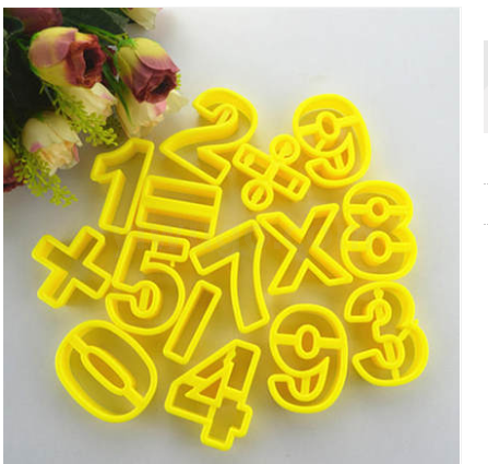 biscuit mold english alphabet number cartoon steamed bread cutting mold mousse circle fruit cutting fondant cookie embossing knife mold