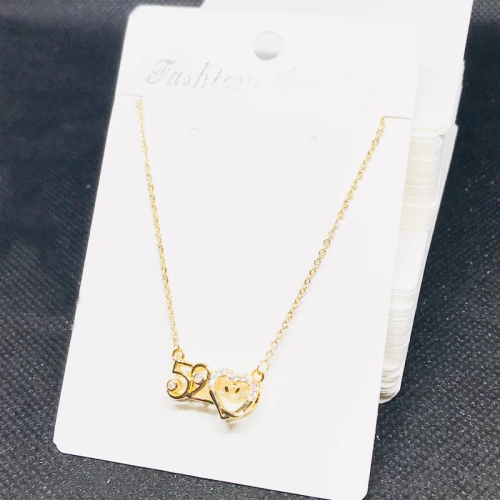 small lucky 520 internet celebrity necklace tiktok little red book same valentine‘s day new online popular 18k real gold