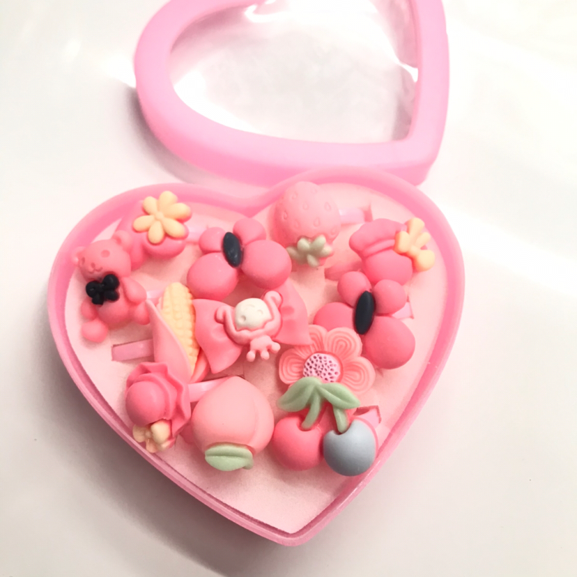 儿童戒指随机混款小可爱小清新小盒子装12个装详情2