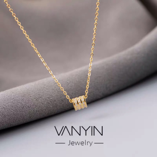 shake tone same style small waist necklace female 18k gold simple temperament korean style clavicle chain internet celebrity niche short necklace