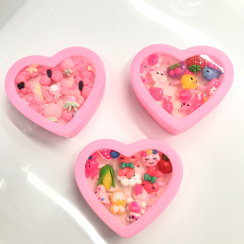 儿童戒指随机混款小可爱小清新小盒子装12个装详情4