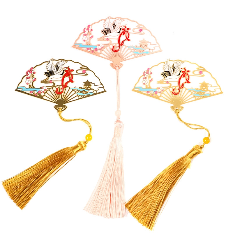 金属书签扇形、彩色书签接受定制