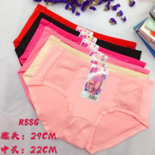 Foreign Trade Underwear Women‘s Underwear Lace Stitching Briefs Solid Color Girls‘ Pants Factory Direct Sales