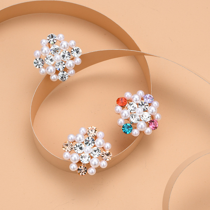 欧美风镶捷克钻淑女耳钉防过敏钢针耳环饰品跨境货源厂家一件代发