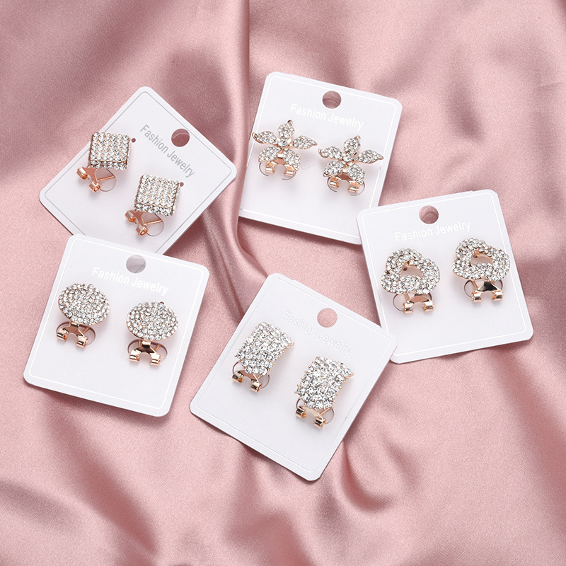 欧美风耳饰电镀捷克钻满钻夸张耳扣ins网红耳环女跨境热销批发