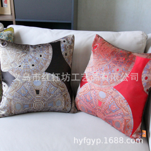 new chinese style pillow cushion chinese style sofa pillow with core european luxury living room simple modern back cushion home