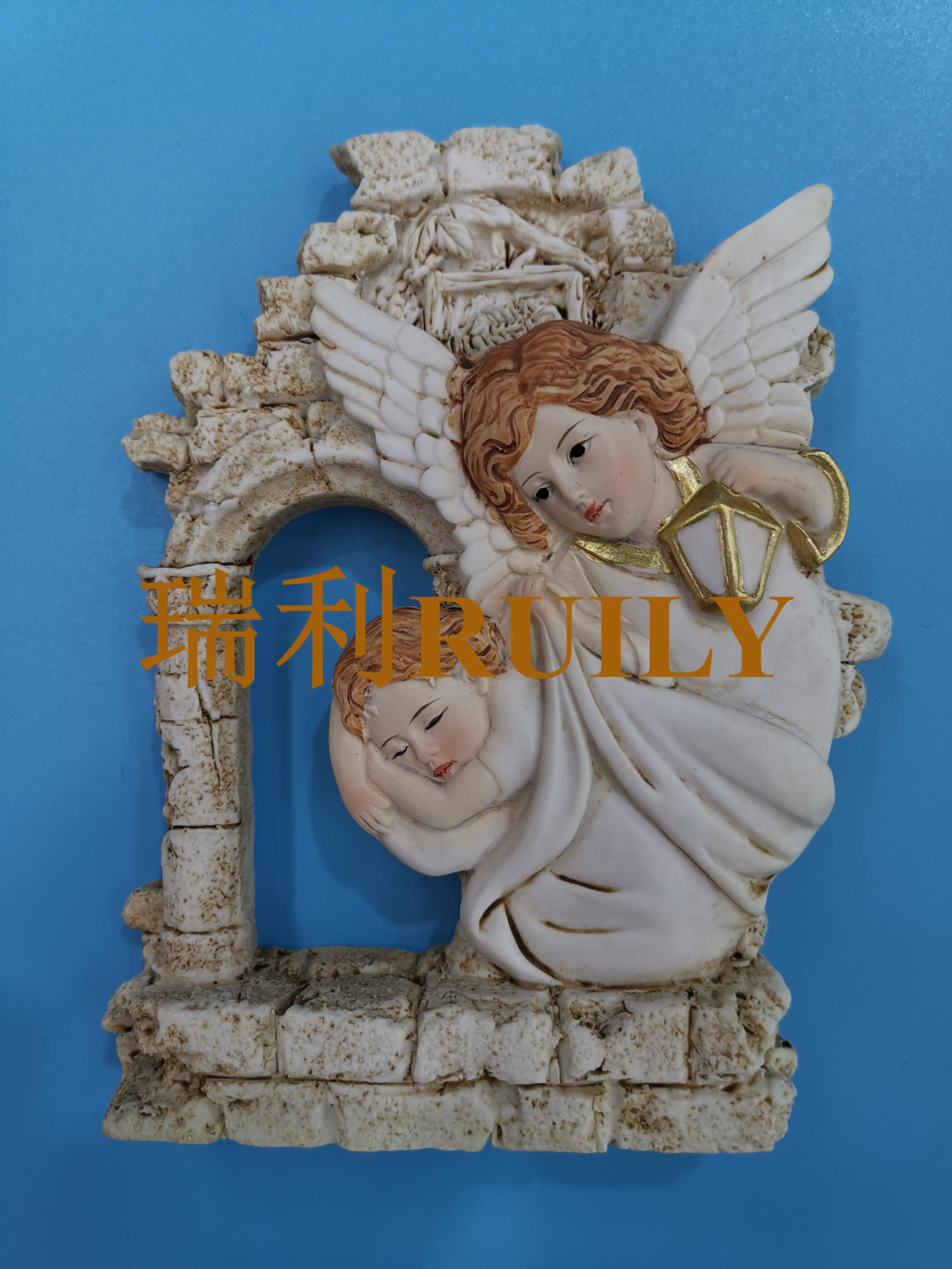 宗教树脂工艺品 基督教用品天使耶苏拱门摆件