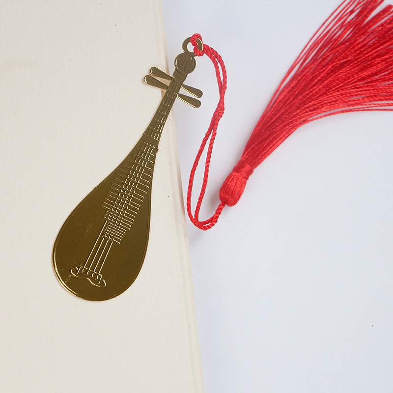 书签定制 中国风金属书签厂家定做黄铜电镀蚀刻文创工艺书签现货