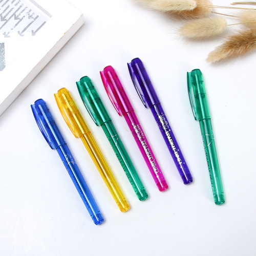 Foreign Trade Export Environmental Protection Color Gel Pen Tattoo Flash Ball Pen Fluorescent Pen Korean Student Stationery Factory Wholesale