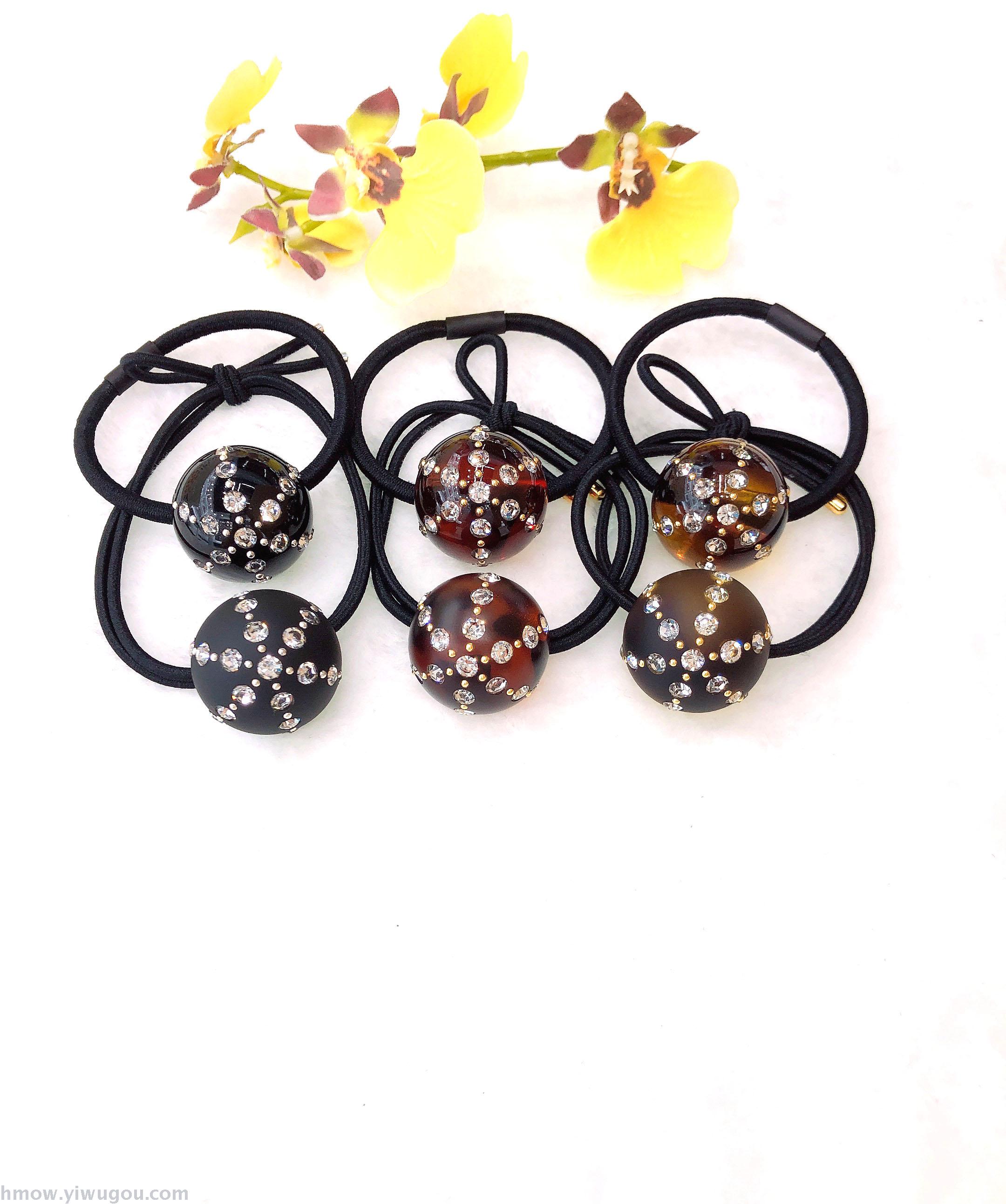 韩国爆款摆地摊发箍简约头饰时尚可爱皮套扎头发丸子头皮筋发圈