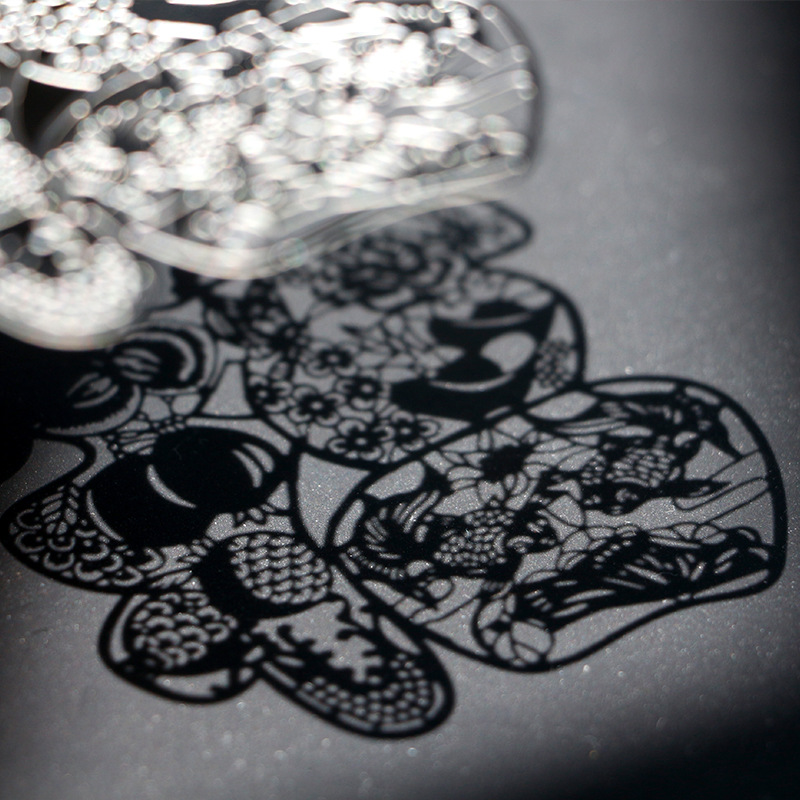 书签定制 中国风民族剪纸金属不锈钢福字书签文创礼品公司定做