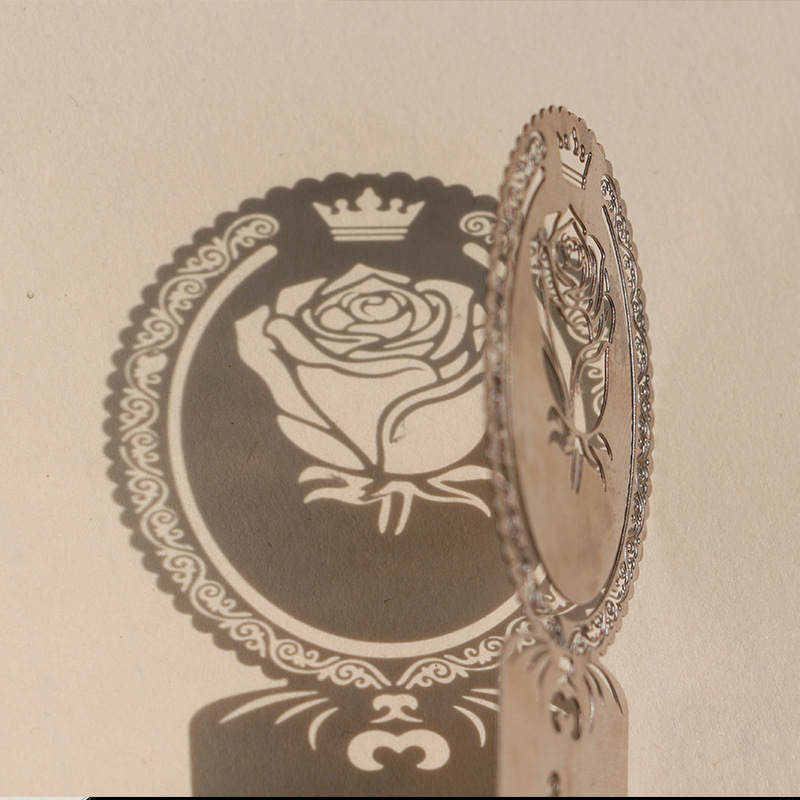 金属书签定制不锈钢电镀腐蚀工艺文创校园学生用品定做金属书签