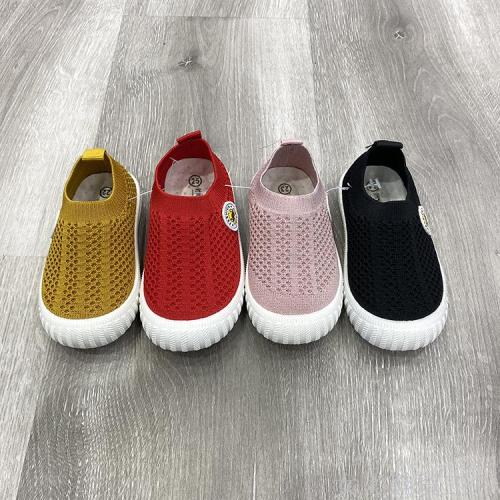 Queen Shoes Trade Breathable Fly-Kit Mesh Simple Casual Boys and Girls Shoes Children School Sports Casual Shoes
