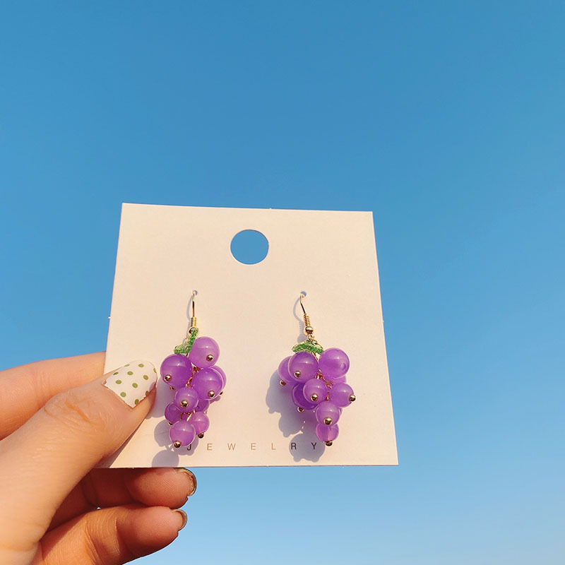 20新款东大门耳环牛油果爆款银针小清新简约时尚可爱网红水果小众