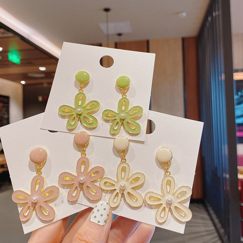 20新款春夏花朵时尚可爱田园清新女耳饰耳环银针东大门爆款批发