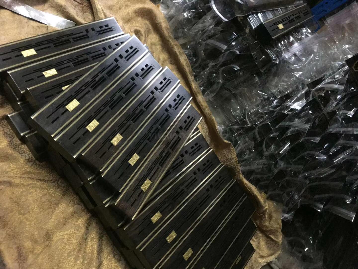 芸亭工艺新款黑檀雕刻香盒厂家直销线香方形盒子沉香檀香防火棉