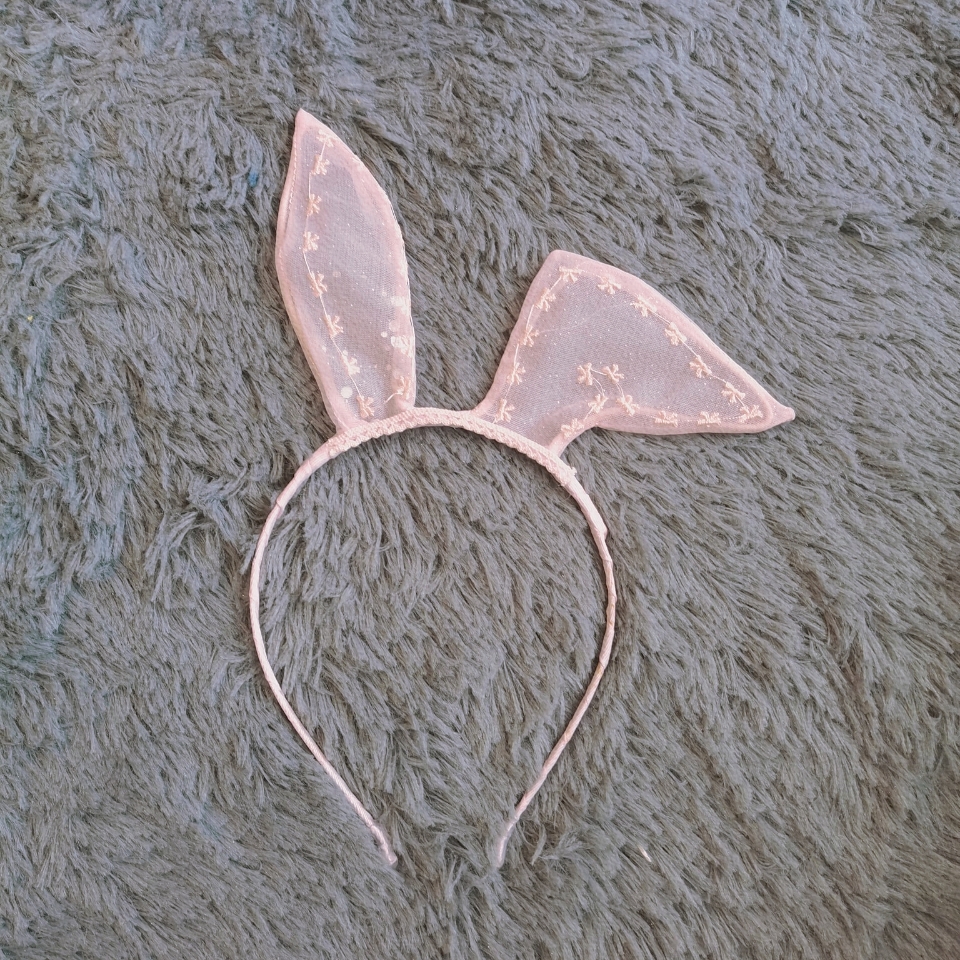 摩登女孩 韩系刺绣工艺可爱兔耳朵发箍 单款混色 批发