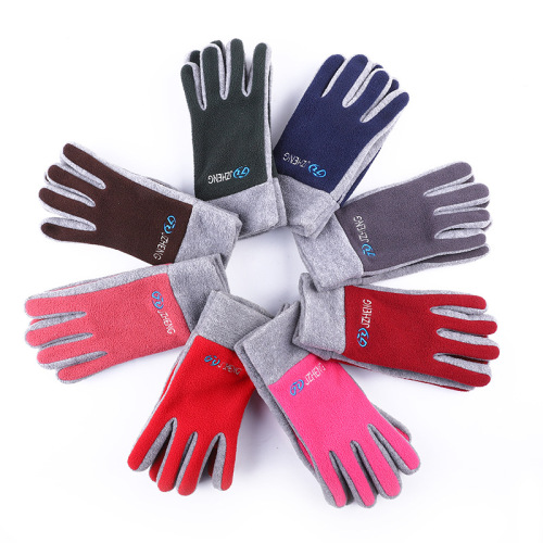 Women Autumn Winter with Gloves Warm All-Matching Windproof New Fashion Korean Cycling Gloves Factory Direct Sales