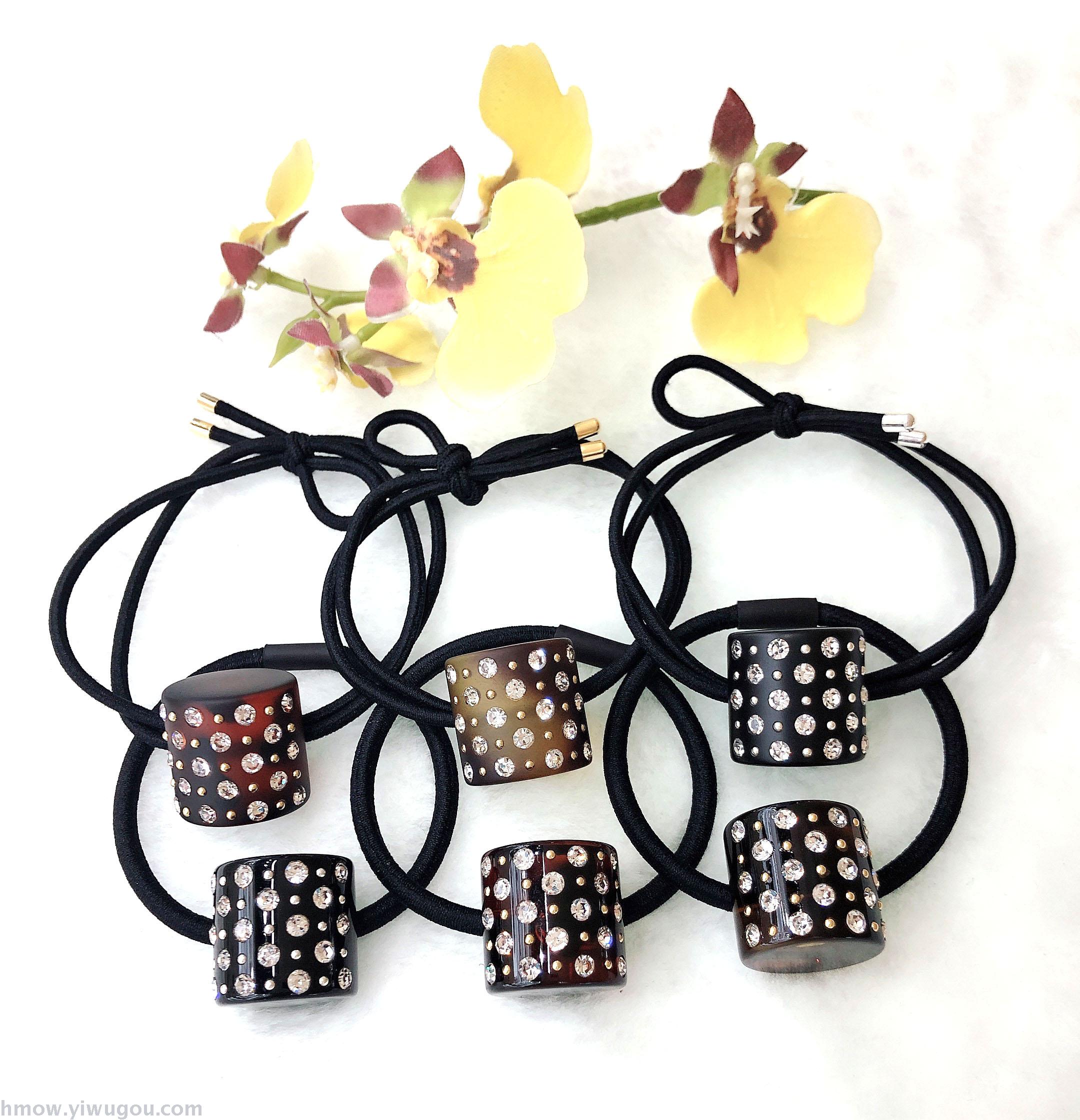 韩国网红爆款发箍女简约气质扎头发马尾皮筋丸子头发绳盘发器发圈