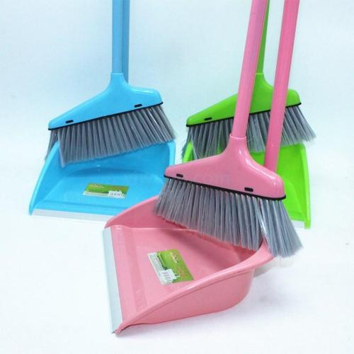 Factory Direct Sales Iron Broom Dustpan Combination Household Broom Foreign Trade Broom