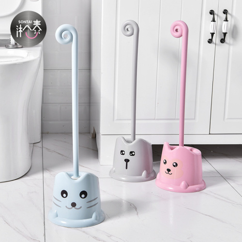 Creative Toilet Cleaning Brush Set Bathroom Bristle Toilet Brush Set Stylish and Simple Personality Toilet Cleaning Brush
