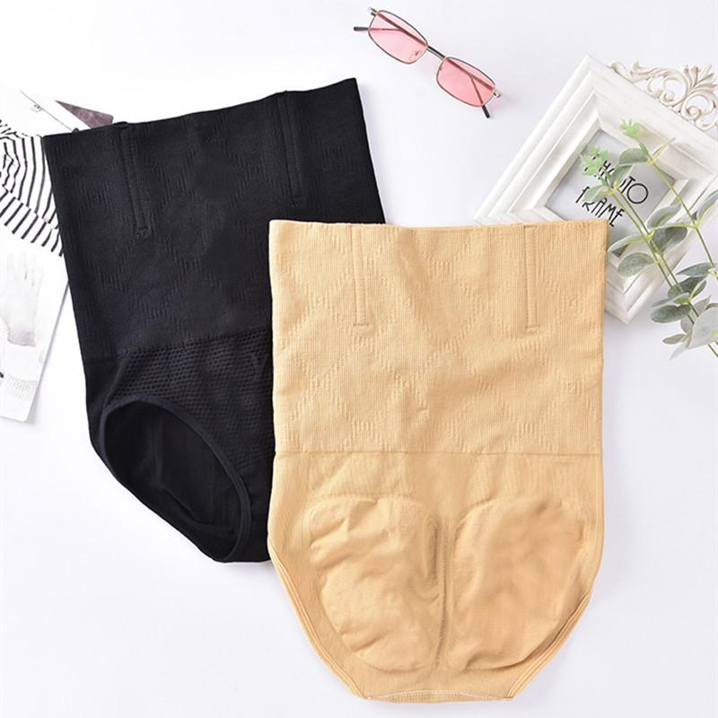 高腰塑身无缝收腹内裤 提臀产后束身束腰蜂窝蜂巢三角塑身裤