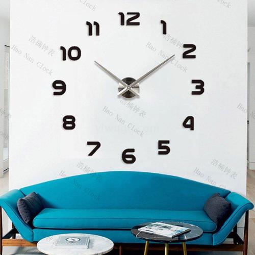 DIY Wall Clock Punch-Free Wall Clock Home Fashion Clock Wall-Mounted Creative