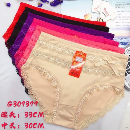 foreign trade underwear women‘s underwear high waist briefs solid color lace stitching mummy pants factory direct sales