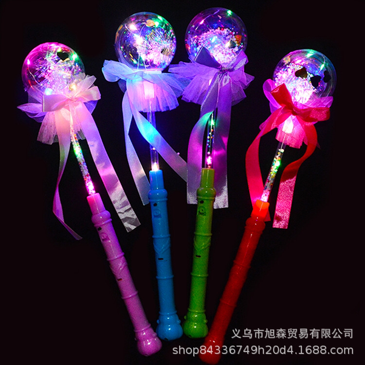 厂家直销手柄闪光球LED手提波波球发光灯笼卡通
