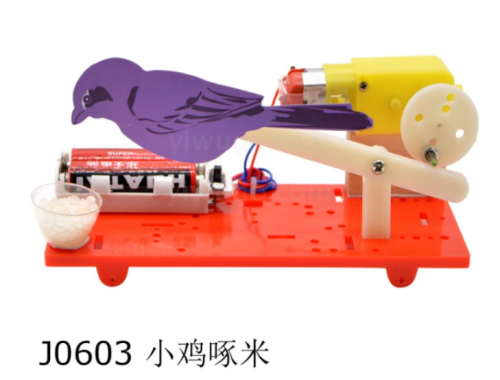j0603 chicken pecking rice elementary school student science experiment science and technology small production popular science model xls