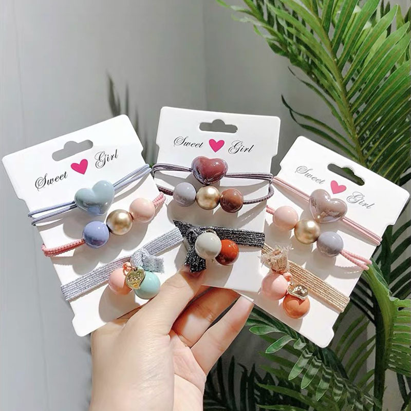 ins网红发圈手链三用韩版头绳女可爱彩色花朵扎头发皮筋发绳头饰