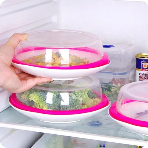 a2879 stackable refrigerator bowl dish preservation lid microwave oven special heating oil-proof cover sealing cover bowl cover