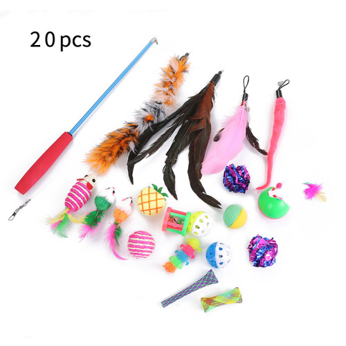 cat toy sisal mouse funny cat stick replacement head tube spring set pet supplies factory spot