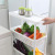 Factory Direct multi-layer shelf plastic storage shelves Narrow refrigerator sandwiching storage shelves Kitchen finishing shelves