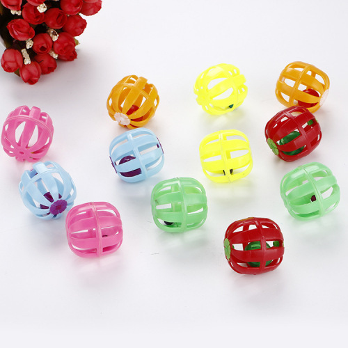 Pet Products Cat Pumpkin Shape Candy Color Bell Ball Toy Ball Factory Spot Cross-Border Wholesale