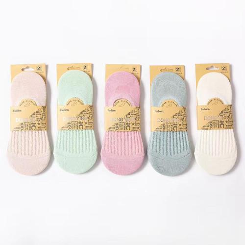 Factory Direct Invisible Socks Women‘s Combed Cotton Mesh Low-Cut Low-Cut Pure Cotton Socks Fresh Women‘s Sports Socks
