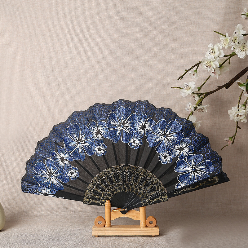 塑料骨蝴蝶中国风女扇子