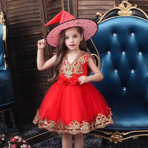 Foreign Trade Children‘s Clothing Girls‘ Princess Dress Small Model Stage Catwalk Performance Clothing Children‘s Dress Dress Factory Direct 