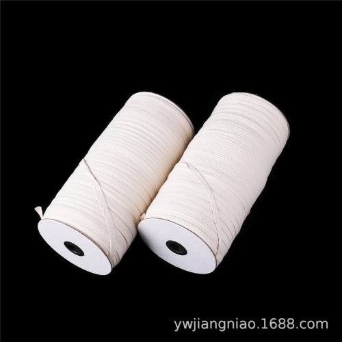 Cotton White Herringbone Shoulder Strap 21 Yarn Quilt Lanyard Strap Clothing Shoulder Strap 0.6/0.8cm Factory Wholesale