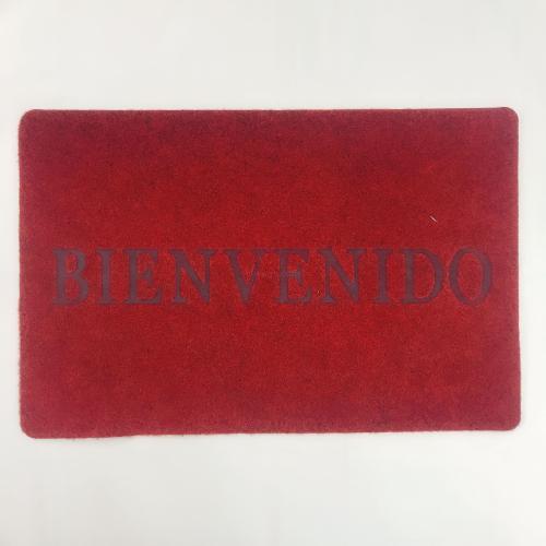 factory direct suede english welcome to non-slip floor mat