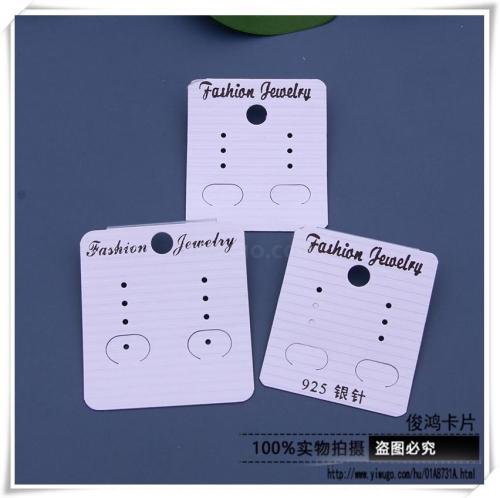 jewelry card earrings paper card packaging necklace hairpin cardboard wholesale korean pvc card tag packaging printing
