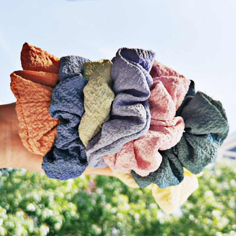 韩国纯色系bm大肠发圈ins法式少女发绳网红头饰复古百搭头绳发饰