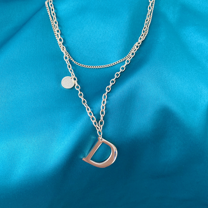 2020韩国东大门新款双层多层钛钢K金项链ins冷淡风爆款女